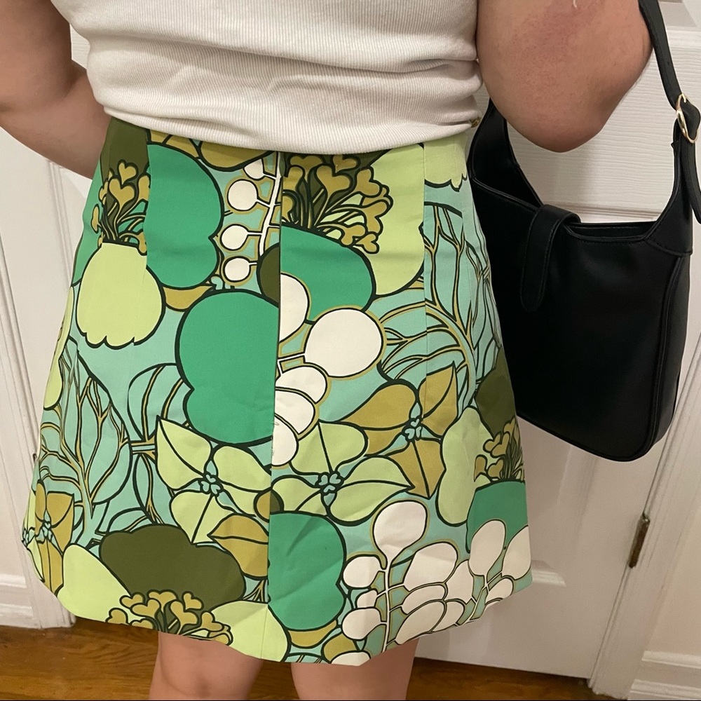 Zara Green Mini Skirt